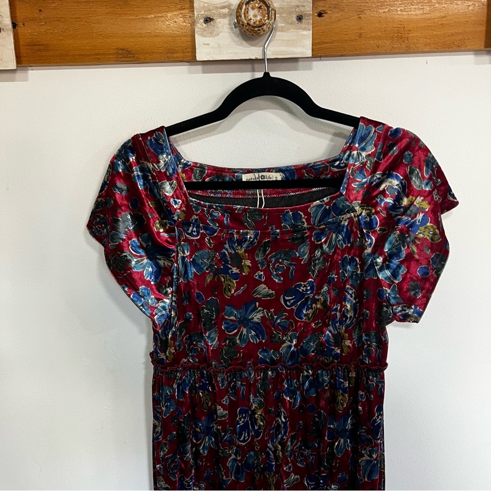 *NEW* Natural Life Berkeley Velvet Tiered Maxi Dress - Picture 4 of 13